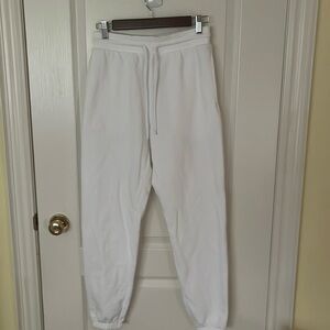 White Sunday best Sweatpants (aritzia)